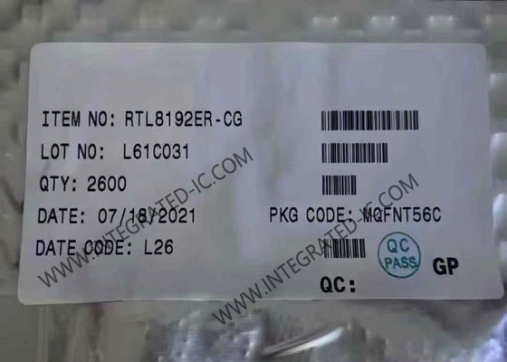 RTL8192ER ईथरनेट IC 802.11bgn PCIe नेटवर्क इंटरफ़ेस कंट्रोलर QFN56