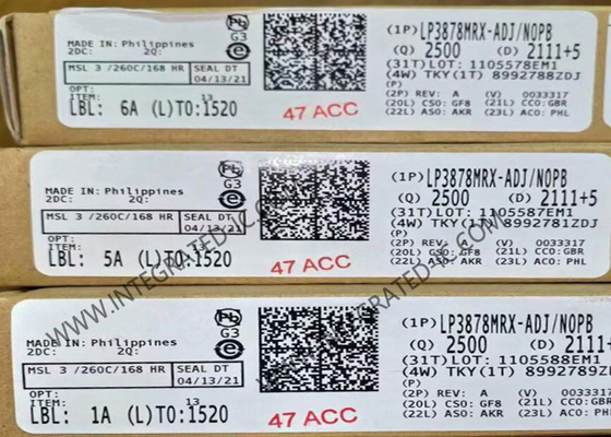 LP3878MRX-ADJ एकीकृत सर्किट चिप कम ड्रॉपआउट वोल्टेज नियामक 800mA एलडीओ नियामक