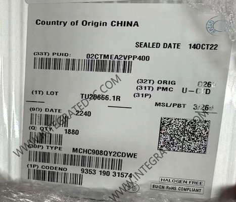 MCHC908QY2CDWE माइक्रोकंट्रोलर MCU उच्च प्रदर्शन 8-बिट 8MHz HC08 माइक्रोकंट्रोलर SOIC-16
