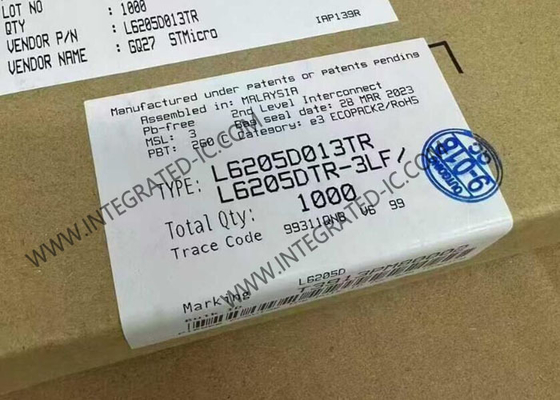 L6205D013TR एकीकृत सर्किट चिप DMOS डुअल फुल ब्रिज ड्राइवर SOIC20 मोटर ड्राइवर
