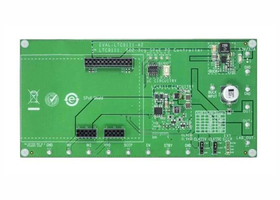 EVAL-LTC9111-AZ एम्बेडेड सॉल्यूशंस मूल्यांकन मदरबोर्ड LTC9111 SPoE PD मदरबोर्ड