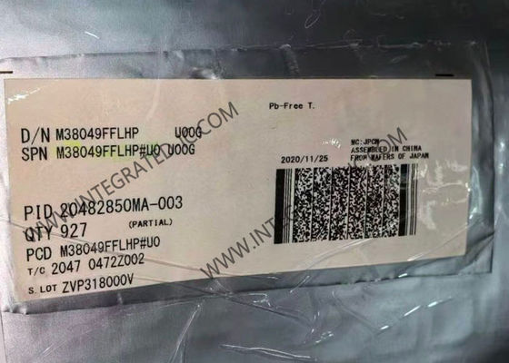 LFQFP-64 पैकेज में 2MHz अधिकतम आवृत्ति के साथ M38049FFLHP 8-बिट माइक्रोकंट्रोलर MCU