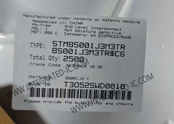 STM8S001J3M3TR 8-बिट STM8 माइक्रोकंट्रोलर MCU 16MHz क्लॉक स्पीड और 8 kB फ्लैश मेमोरी के साथ