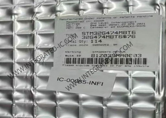 170MHz माइक्रोकंट्रोलर MCU STM32G474MBT6 एंबेडेड माइक्रोकंट्रोलर LQFP80 IC चिप