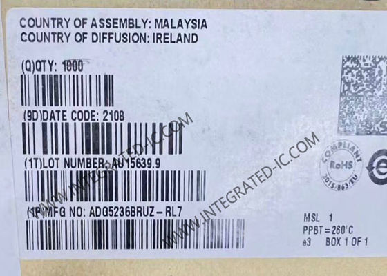 ADG5236BRUZ इंटीग्रेटेड सर्किट आईसी चिप जिसमें 2 चैनल डुअल SPDT स्विच हैं, 200 ओम ऑन प्रतिरोध और 9V से 40V आपूर्ति वोल्टेज