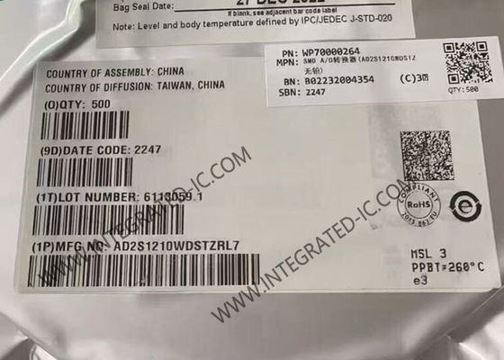 AD2S1210WDSTZ एकीकृत सर्किट चिप वैरिएबल रिज़ॉल्यूशन आर/डी कन्वर्टर संदर्भ ऑसिलेटर के साथ