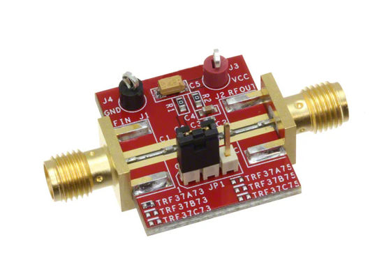 TRF37A73EVM एम्बेडेड समाधान 1MHz से 6GHz RF एम्पलीफायर मूल्यांकन बोर्ड