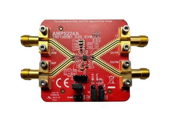 TRF1305C1-D2D-EVM एम्बेडेड समाधान 0Hz से 7GHz RF एम्पलीफायर मूल्यांकन बोर्ड