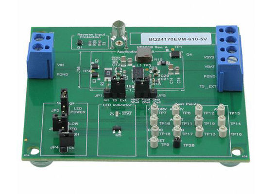 BQ24170EVM-610-5V एम्बेडेड समाधान 1-3 सेल 4A सिंक्रोनस बक बैटरी चार्जर मूल्यांकन मॉड्यूल