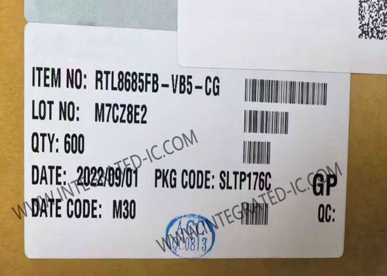 RTL8685FB-VB5-CG 5-पोर्ट गीगाबिट ईथरनेट IC जिसमें 128 KB पैकेट बफर और औद्योगिक स्वचालन के लिए LQFP-128 पैकेज है