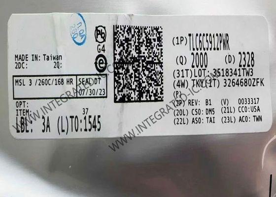 TLC6C5912PWR 12-चैनल एलईडी ड्राइवर इंटीग्रेटेड सर्किट चिप जिसमें 50 mA आउटपुट करंट और 3V से 5.5V आपूर्ति वोल्टेज है