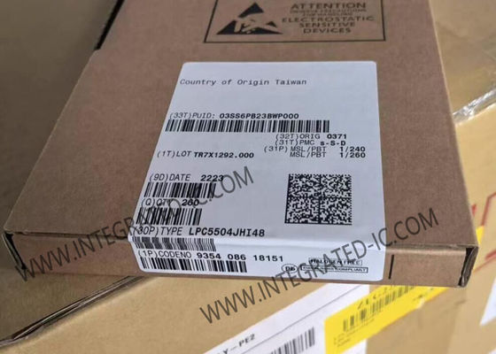 LPC5504JHI48 माइक्रो कंट्रोलर MCU 32-बिट आर्म कॉर्टेक्स-M33, 8 MB फ्लैश, 45 पिन GPIO और 128 बिट UUID के साथ