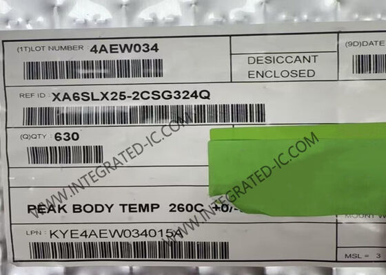 फील्ड प्रोग्रामेबल गेट ऐरे XA6SLX25-2CSG324Q 1080MHz प्रोग्रामेबल लॉजिक IC