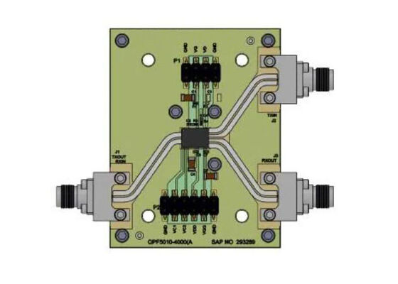 QPF5005EVB1 एम्बेडेड समाधान QPF5005 X-बैंड फ्रंट एंड मॉड्यूल मूल्यांकन बोर्ड
