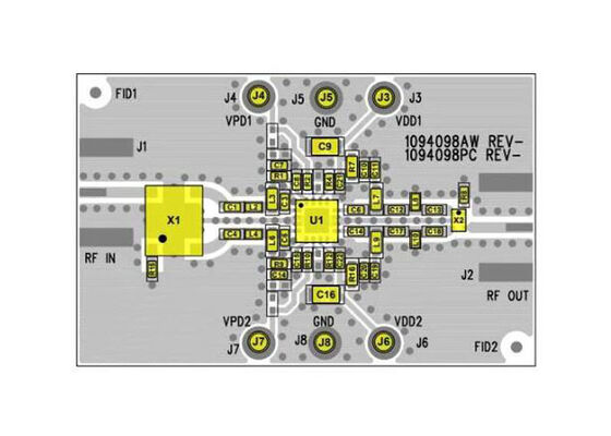 TQP3M9041-पीसीबी एम्बेडेड समाधान 2.5GHz से 2.7GHz TQP3M9041 लो नॉइज़ एम्पलीफायर मूल्यांकन बोर्ड