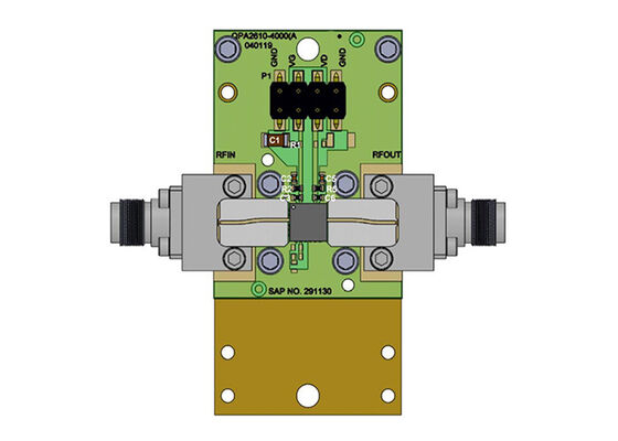 QPA2611EVB एम्बेडेड समाधान उच्च प्रदर्शन 5W X-बैंड पावर एम्पलीफायर मूल्यांकन बोर्ड