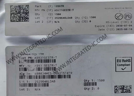 एकीकृत सर्किट चिप A5931GESTR-1-T 3A मल्टीफेज मोटर ड्राइवर QFN24