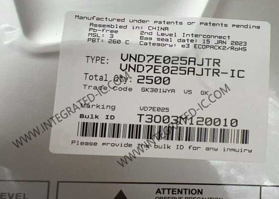 VND7E025AJTR एकीकृत सर्किट चिप डबल चैनल हाई साइड ड्राइवर आईसी PowerSSO16