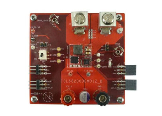 ISL68200DEMO1Z एम्बेडेड सॉल्यूशंस हाइब्रिड डिजिटल कंट्रोलर प्रदर्शन बोर्ड ISL68200 6-लेयर बोर्ड