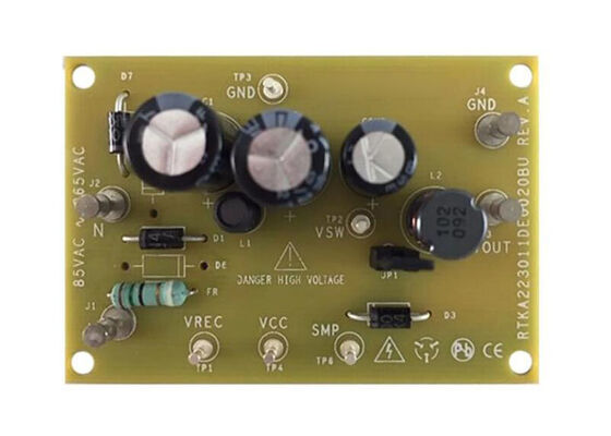 RTKA223011DE0020BU एम्बेडेड समाधान RAA223011 700V AC/DC रेगुलेटर मूल्यांकन बोर्ड