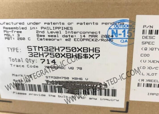 265-TFBGA STM32H750XBH6 सिंगल-कोर 32-बिट ARM Cortex-M7 माइक्रोकंट्रोलर IC