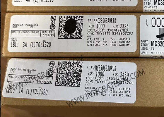 MC33063ADRJR एकीकृत सर्किट चिप 1.5A बूस्ट/बक/इनवर्टिंग स्विचिंग रेगुलेटर 100kHz आवृत्ति के साथ