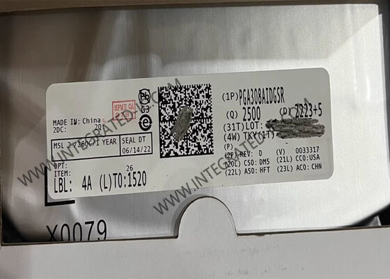 PGA308AIDGSR सेंसर आईसी एकल आपूर्ति ऑटो-शून्य डिजिटल कैलिब्रेशन के साथ प्रोग्राम करने योग्य लाभ एम्पलीफायर