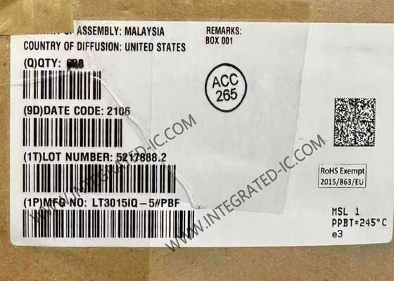 LT3015IQ-5 एकीकृत सर्किट चिप 1.5A कम शोर नकारात्मक रैखिक नियामक सटीक वर्तमान सीमा के साथ