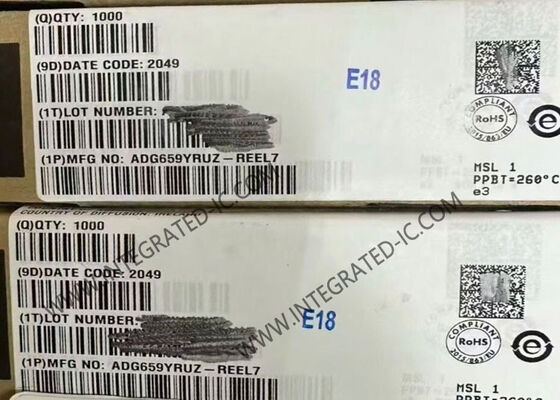 ADG659YRUZ 4-चैनल लो वोल्टेज CMOS एनालॉग मल्टीप्लेक्सर IC चिप 75 ओम ऑन प्रतिरोध के साथ