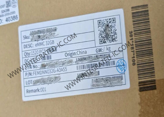32GB FORESEE eMMC मेमोरी आईसी चिप 153-FBGA पैकेज में 400MB/s डेटा ट्रांसफर दर के साथ