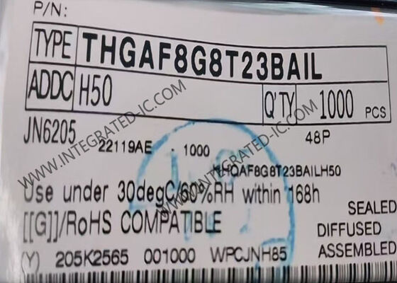 153-WFBGA पैकेज में UFS 2.1 इंटरफ़ेस के साथ 32Gbit UFS फ्लैश NAND मेमोरी आईसी चिप