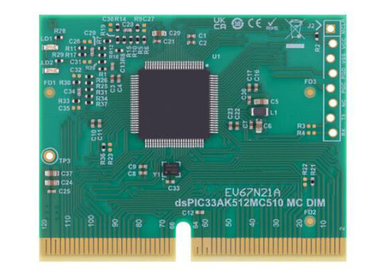 EV67N21A एम्बेडेड सॉल्यूशंस DSPIC33AK512MC510 मोटर कंट्रोल डुअल इन-लाइन मॉड्यूल