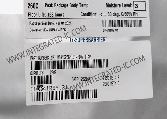 MT41K256M16TW-107 IT:P 4 Gbit DDR3L SDRAM मेमोरी IC चिप, 933 MHz स्पीड और FBGA96 पैकेज में 256 M x 16 संगठन के साथ