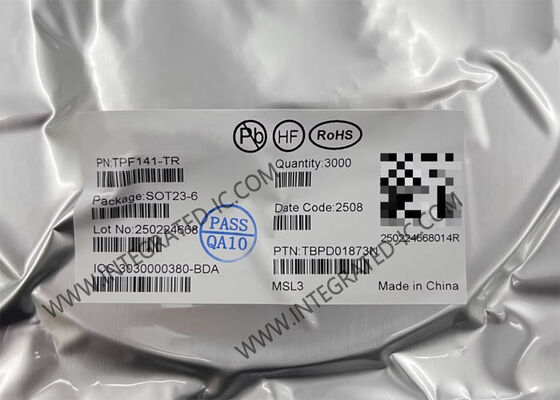 टीपीएफ141-टीआर एकीकृत सर्किट चिप फुल-एचडी 1080p वीडियो फिल्टर ड्राइवर 6 वें क्रम के बटरवर्थ फिल्टर और कम बिजली की खपत 11.5mA के साथ