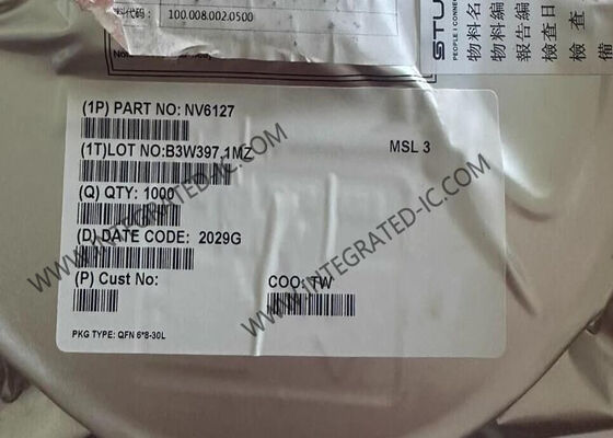 NV6127 GaN IC 650V 12A फ़ास्ट चार्जिंग अनुप्रयोगों के लिए 30-QFN पैकेज के साथ पावर डिस्ट्रीब्यूशन स्विच