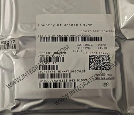 MIMXRT1062CVL5B 32-बिट सिंगल-कोर 528MHz माइक्रोकंट्रोलर MCU 196-LFBGA पैकेज में