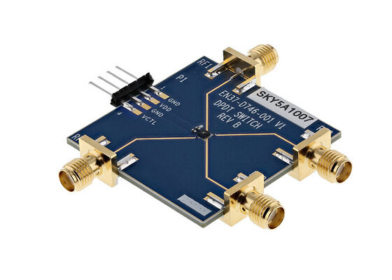 SKY5A1007EK1 एम्बेडेड समाधान SKY5A1007 400MHz से 5.9GHz DPDT स्विच मूल्यांकन बोर्ड