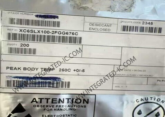 XC6SLX100-2FGG676C स्पार्टन 6 LX FPGA IC जिसमें 480 I/O और 676-BGA पैकेज कम पावर अनुप्रयोगों के लिए हैं