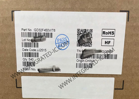 GD32F450VIT6 माइक्रो कंट्रोलर MCU 200MHz 32-बिट ARM Cortex-M4 LQFP100 पैकेज के साथ