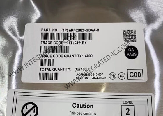 NRF52820-QDAA-R बीटी आईसी ब्लूटूथ सिस्टम-ऑन-चिप जिसमें 8 dBm आउटपुट पावर BT 5.3 सपोर्ट और विस्तारित -40°C से 105°C तापमान रेंज है