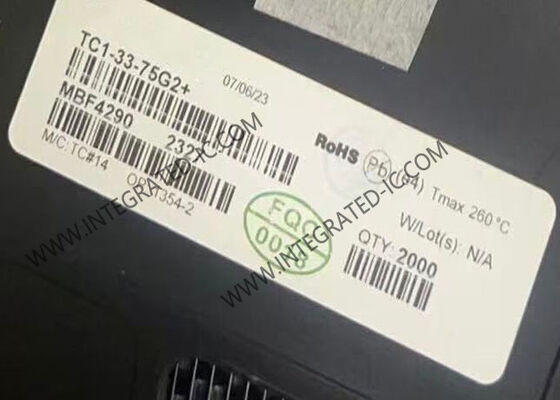 TC1-33-75G2 इंटीग्रेटेड सर्किट चिप आरएफ ट्रांसफॉर्मर 5MHz से 3GHz 75 ओम सरफेस माउंट SMD-6