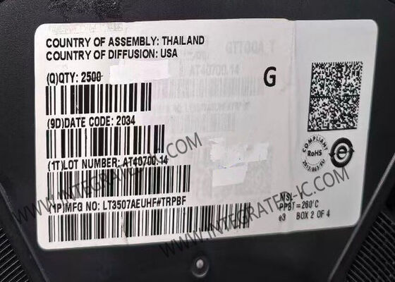 LT3507AEUHF इंटीग्रेटेड सर्किट चिप DC/DC कनवर्टर जिसमें 4V से 36V इनपुट रेंज, 2.4A और 1.5A आउटपुट, और लो ड्रॉपआउट लीनियर रेगुलेटर है