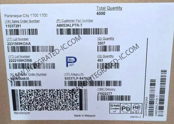 A8653KLPTR-T इंटीग्रेटेड सर्किट चिप सिंक्रोनस बक रेगुलेटर जिसमें 4V से 36V इनपुट रेंज और ऑटोमोटिव USB पावर पोर्ट के लिए रिमोट लोड रेगुलेशन है