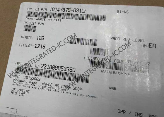 10147875-031LF eHPCE 12V वोल्टेज रेटिंग और गोल्ड प्लेटिंग के साथ उन्नत हाई पावर कार्ड एज कनेक्टर