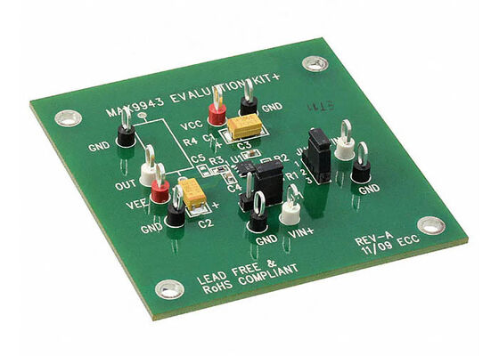 MAX9943EVKIT एम्बेडेड सॉल्यूशंस MAX9943 - 2.4MHz 20mA सिंगल चैनल एम्पलीफायर मूल्यांकन बोर्ड