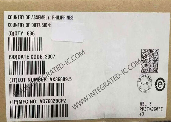 AD7682BCPZ 16-बिट 4-चैनल 250 kSPS PulSAR ADC इंटीग्रेटेड सर्किट चिप LFCSP-20 पैकेज में