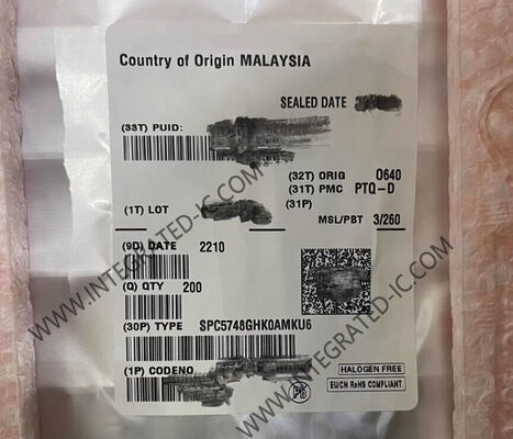 SPC5748GHK0AMKU6 32 बिट त्रि-कोर माइक्रोकंट्रोलर एमसीयू 6 एमबी फ्लैश 32 चैनल eDMA और LQFP176 पैकेज के साथ