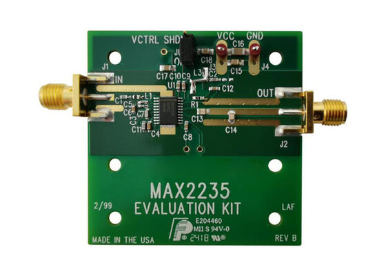 MAX2235EVKIT एम्बेडेड सॉल्यूशंस MAX2235 1W ऑटोरैंपिंग पावर एम्पलीफायर मूल्यांकन बोर्ड