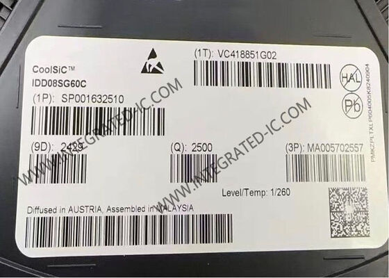 IDD08SG60C 600V 8A CoolSiC Schottky डायोड एकीकृत सर्किट चिप सबसे कम डिवाइस क्षमता के साथ