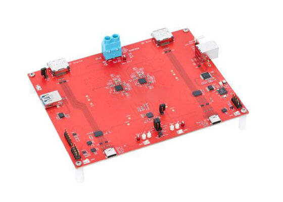 TPS26744EQ1EVM एम्बेडेड सॉल्यूशंस TPS26744E-Q1 ऑटोमोटिव डुअल-पोर्ट यूएसबी टाइप-सी पीडी कंट्रोलर मूल्यांकन मॉड्यूल